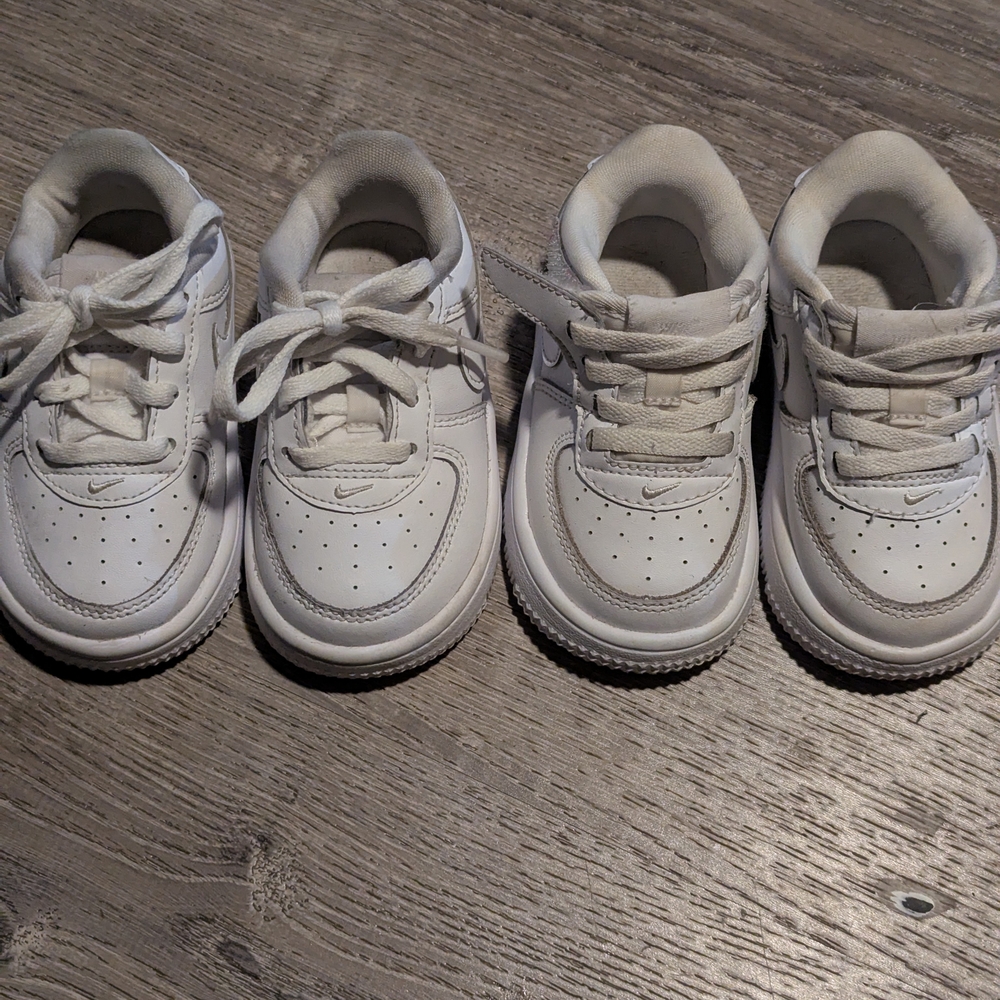 2 Pair Of Infants Nike Air Force One
